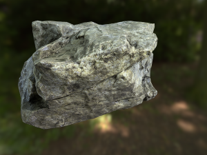 rock low poly model 3D Model