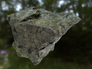 rock low poly model 3D Model