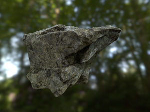rock low poly model 3D Model