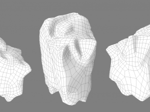 rock low poly model 3D Model