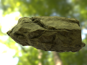 rock low poly model 3D Model