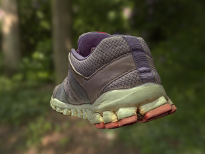 worn sneaker low poly model 3D मॉडल