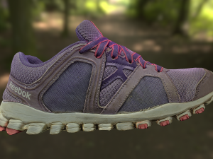 worn sneaker low poly model 3D मॉडल