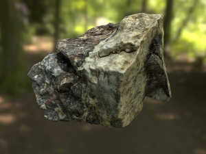 rock low poly model Modelo 3D