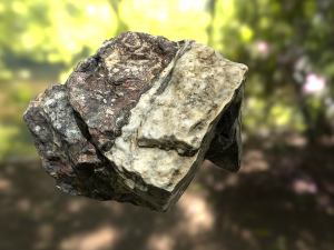 rock low poly model Modelo 3D