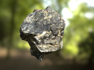 rock low poly model Modelo 3D