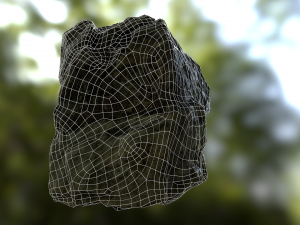 rock low poly model Modelo 3D