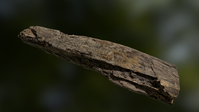 old rotten wood low poly model Modello 3D .c4d .max .obj .3ds .fbx .stl .blend 