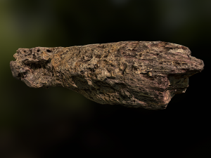 old rotten wood low poly model Modello 3D