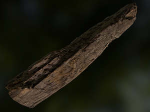 old rotten wood low poly model Modello 3D