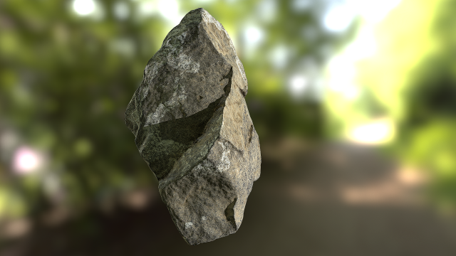 rock low poly model Modelo 3D .c4d .max .obj .3ds .fbx .stl .blend 