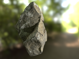 rock low poly model Model 3D