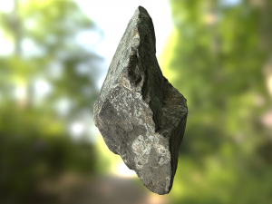 rock low poly model Modelo 3D