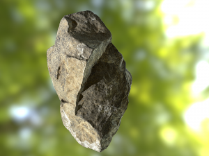 rock low poly model Modelo 3D