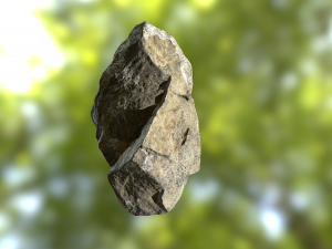 rock low poly model Modelo 3D