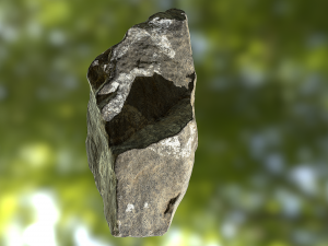 rock low poly model Modelo 3D