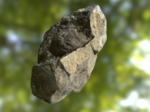 rock low poly model Modelo 3D