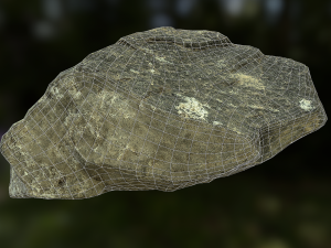 rock low poly model Modelo 3D