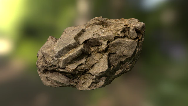rock low poly model 3D Model .c4d .max .obj .3ds .fbx .stl .blend 