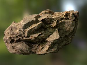 rock low poly model 3D 模型