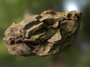 rock low poly model 3D Model