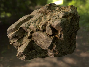 rock low poly model 3D Model