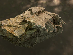 rock low poly model 3D Model