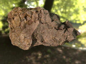 rock low poly model 3D Model