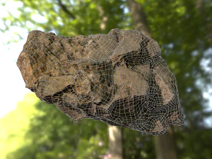 rock low poly model 3D Model
