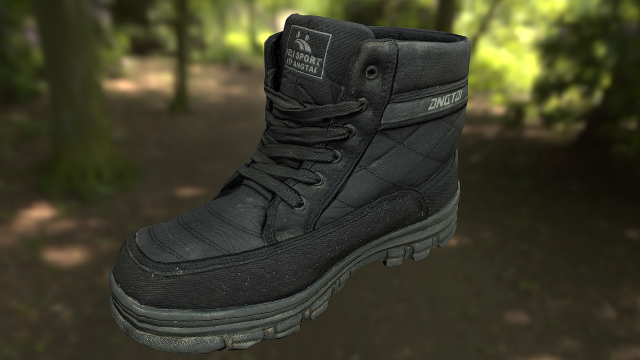 boot low poly model 3D Model .c4d .max .obj .3ds .fbx .stl .blend 