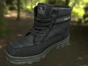 boot low poly model 3D Model