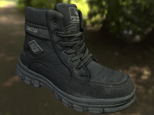boot low poly model 3D Model