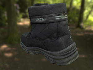 boot low poly model 3D Model