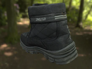 boot low poly model 3D Model