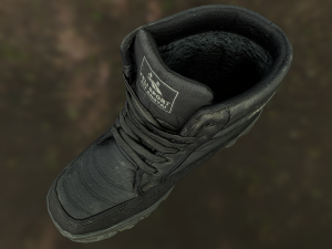 boot low poly model 3D Model