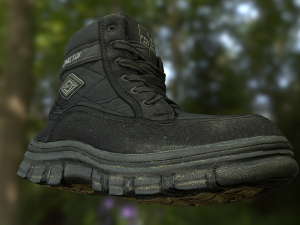 boot low poly model 3D Model