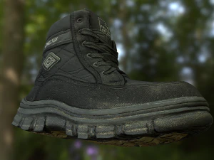 boot low poly model 3D Model