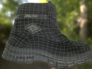 boot low poly model 3D Model