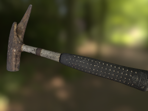 claw hammer low poly model Modelo 3D