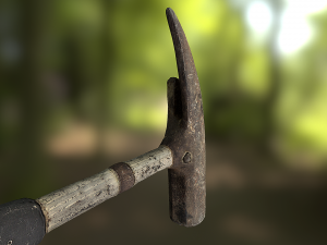 claw hammer low poly model Modelo 3D