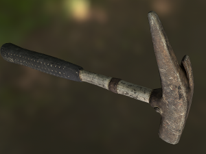 claw hammer low poly model Modelo 3D