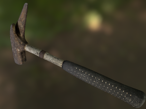 claw hammer low poly model Modelo 3D
