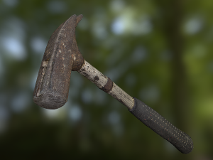 claw hammer low poly model Modelo 3D