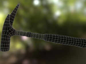 claw hammer low poly model Modelo 3D