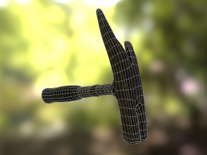 claw hammer low poly model Modelo 3D