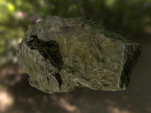 rock low poly model 3D मॉडल