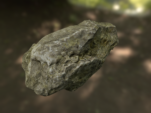 rock low poly model 3D मॉडल
