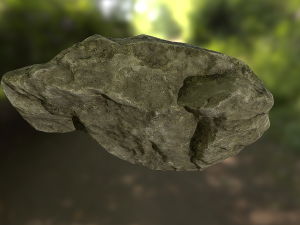 rock low poly model 3D मॉडल