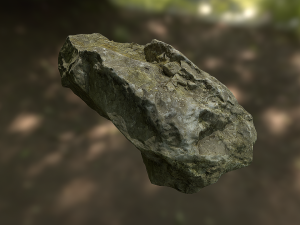 rock low poly model 3D मॉडल