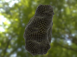 rock low poly model 3D Model